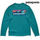 PATAGONIA パタゴニア ロングスリーブ キャプリーン クール デイリー L/S CAPILENE COOL DAILY GRAPHIC SHIRT BBGX BOARDSHORT LOGO:BOREALIS GREEN X-DYE 45190