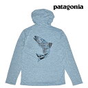 PATAGONIA パタゴニア キャプリーン クール デイリー グラフィック フーディ リラックス フィット CAPILENE COOL DAILY GRAPHIC HOODY RELAXED USBX UPSTREAM STEELHEAD : STEAM BLUE X-DYE 45335