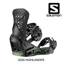 2020 SALOMON サロモン バインディング BINDING HIGHLANDER BLACK/OIL GREEN