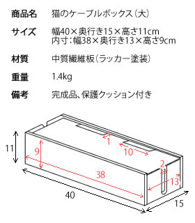 【ポイント5倍】コードボックス ケーブルボックス 電源タップ 収納 ボックス まとめる おしゃれ 木製 コンセント タップ 配線収納 フタ付き CTB-152C