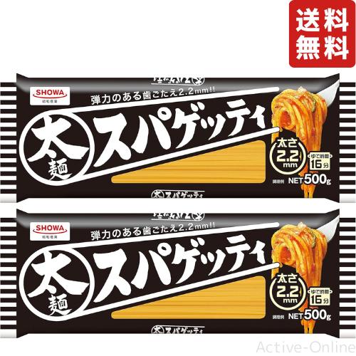 昭和産業 太麺スパゲッティ 2.2ミリ 500g 【 パスタ 太麵 スパゲッティ スパゲティ 乾麺 麺 業務用 大容量 超極太 国産 】