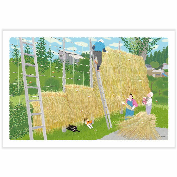 秋・秋柄たびねこポストカードPW-645a