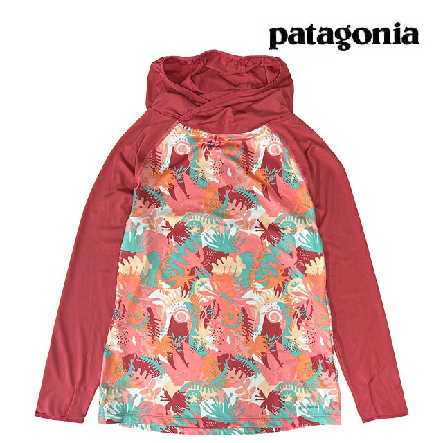 PATAGONIA パタゴニア ガールズ キャプリーン シルクウェイト フーディ GIRLS' CAPILENE SILKWEIGHT HOODY WIVG WILD WARATAH: VJOSA GREEN 62535 子供用