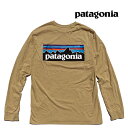 PATAGONIA パタゴニア ロングスリーブ P-6 ロゴ レスポンシビリティー Tシャツ LONG-SLEEVED P-6 LOGO RESPONSIBILI-TEE SEPT SESPE TAN 38518 長袖 L/S TEE