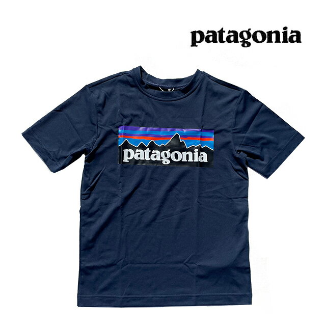 PATAGONIA パタゴニア ボーイズ キャプリーン クール デイリー Tシャツ BOYS' CAPILENE COOL DAILY T-SHIRT PONN P-6 LOGO:NEW NAVY 62420 子供用 ※サイズ注意