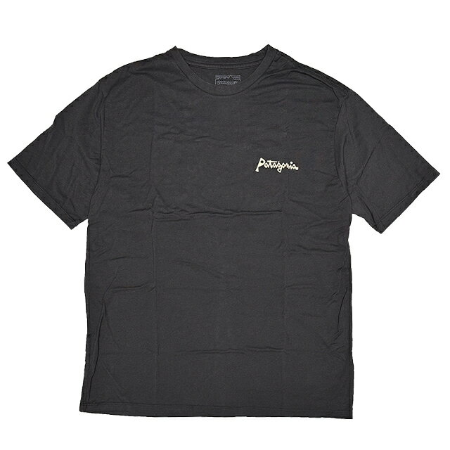PATAGONIA パタゴニア アクアティック アクション オーガニック Tシャツ AQUATIC ACTION ORGANIC T-SHIRT LFIN LITTLE FISH: : INK BLACK 37801