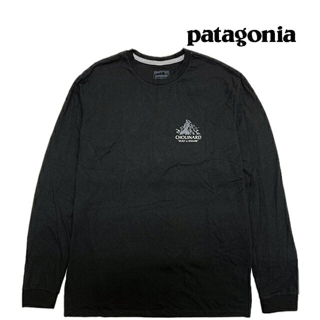 乐天商城 - PATAGONIA パタゴニア ロングスリーブ シュイナード クレスト レスポンシビリティー LONG-SLEEVED CHOUINARD CREST RESPONSIBILI-TEE BLK BLACK 37779