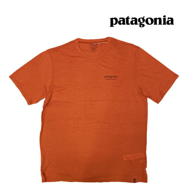 PATAGONIA パタゴニア キャプリーン クール メリノ ブレンド グラフィック シャツ CAPILENE COOL MERINO BLEND GRAPHIC SHIRT HHCO HERITAGE HEADER: COAL ORANGE 44590