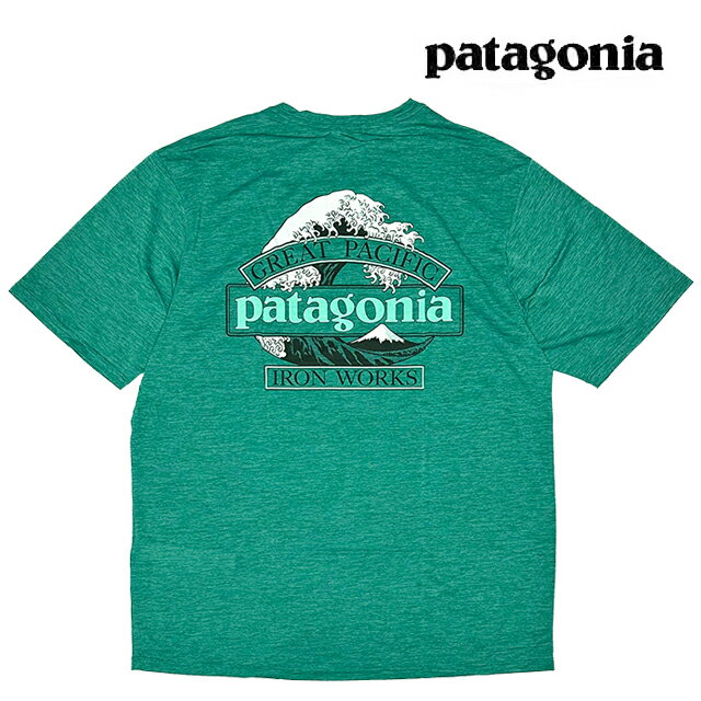 PATAGONIA パタゴニア キャプリーン クール デイリー シャツ CAPILENE COOL DAILY SHIRT GREAT WAVES GMLX GEM GREEN - LIGHT GEM GREEN X-DYE 45456 速乾