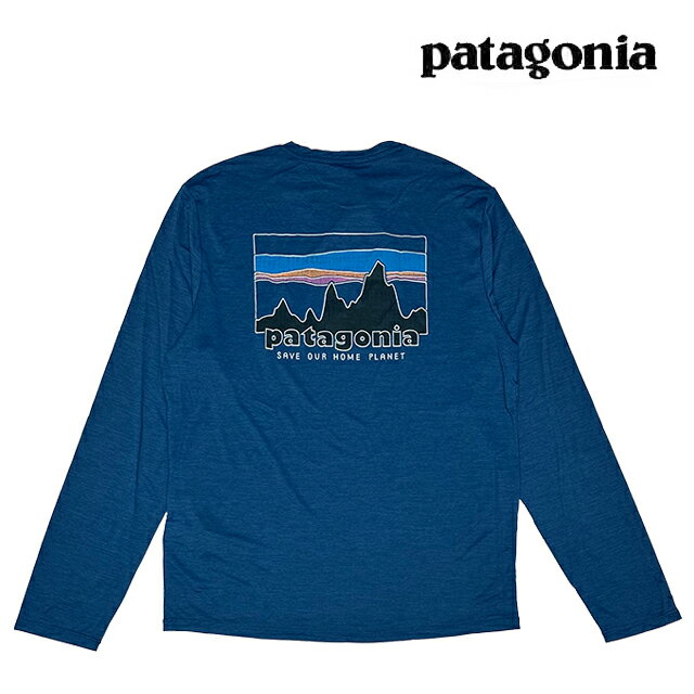 Rakuten - PATAGONIA パタゴニア ロングスリーブ キャプリーン クール デイリー シャツ '73 スカイライン LONG-SLEEVED CAPILENE COOL DAILY SHIRT '73 SKYLINE CMBX CLEMENT BLUE - LIGHT CLEMENT BLUE X-DYE 45454 速乾