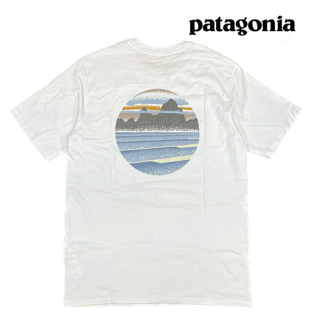 PATAGONIA パタゴニア スカイライン ステンシル レスポンシビリティー Tシャツ SKYLINE STENCIL RESPONSIBILI TEE WHI WHITE 37673