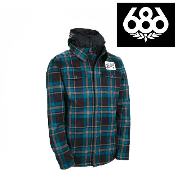 686 åȥå 㥱å LTD FALLEN FLANNEL INSULATED JACKET BLACK GREEN