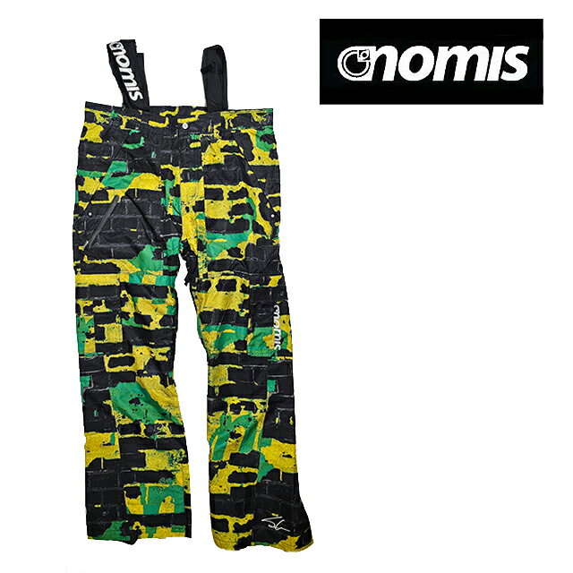 Jacket - NOMIS ノーミス コン サイモン チェンバレン シェル スノー パンツ SIMON CHAMBERLAIN SHELL PANT EMERALD GREEN BRICK PRINT スキー スノーボード