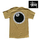 ステューシー ペアTシャツ STUSSY ステューシー エイト ボール ドット Tシャツ 8 BALL DOT TEE KHAKI 1904646