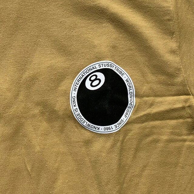 STUSSY ステューシー エイト ボール ドット Tシャツ 8 BALL DOT TEE KHAKI 1904646