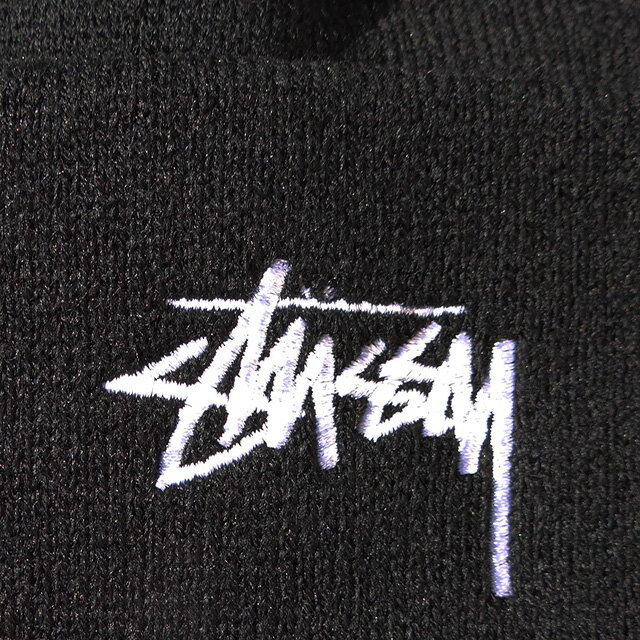 STUSSY ステューシー ストック カフ ビーニー STOCK CUFF BEANIE BLACK 1321020