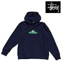 ステューシー パーカー メンズ STUSSY ステューシー クラウンド フード フーディ CROWNED APP. HOOD NAVY 118423