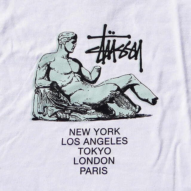STUSSY ステューシー ディオニュソス Tシャツ DIONYSOS TEE WHITE 1904654