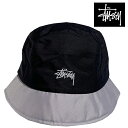 ステューシー STUSSY ステューシー アウトドア パネル バケット ハット 帽子 OUTDOOR PANEL BUCKET HAT BLACK 1321044