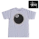 ステューシー ペアTシャツ STUSSY ステューシー エイト ボール ドット Tシャツ 8 BALL DOT TEE WHITE 1904646