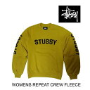 STUSSY ステューシー リピート クルー フリーストレーナー WOMEN'S REPEAT CREW FLEECE GOLD 218075