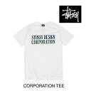 STUSSY ステューシー コーポレーション Tシャツ CORPORATION TEE WHITE 1904146