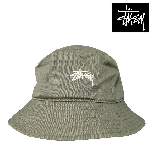 STUSSY ステューシー ストック バケット ハット 帽子 STOCK BUCKET HAT OLIVE 1321015