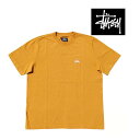 STUSSY ステューシー ストック ロゴ クルー Tシャツ STOCK LOGO S/SL CREW RUST 1140194