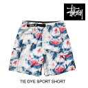 STUSSY ステューシー タイ ダイ スポーツ ショート TIE DYE SPORT SHORT MULTI 112244