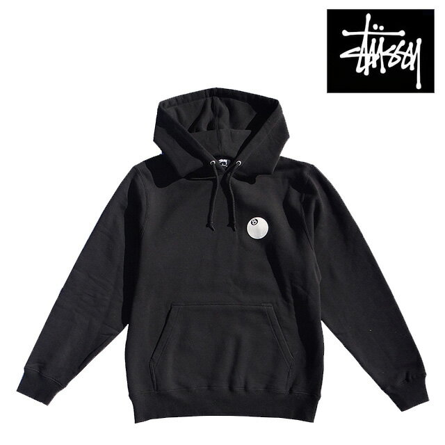 STUSSY ステューシー エイト ボール コープ フード 8 BALL CORP. HOOD BLACK 1924640