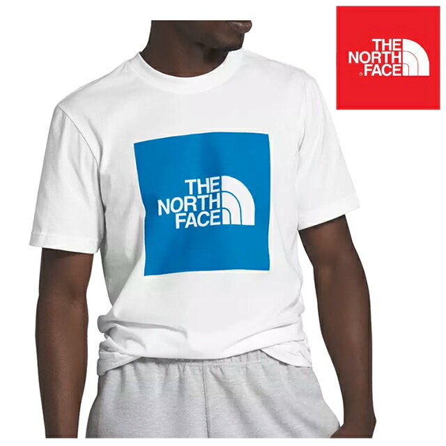 USA THE NORTH FACE  Ρե ˥塼 ܥå åȥ T SHORT SLEEVE NEW BOX COTTON TEE - BBD TNF WHITE/CLEAR LAKE BLUE