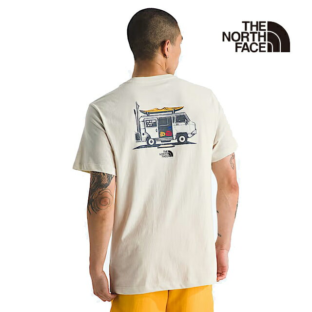 乐天商城 - USA企画 THE NORTH FACE ザ ノースフェイス エボリューション キャラバン ライフ Tシャツ EVOLUTION CARAVAN LIFE TEE - QLI WHITE DUNE