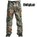 2022 THIRTYTWO 32 サーティーツー パンツ WOODERSON PANT CAMO メンズ スノボ