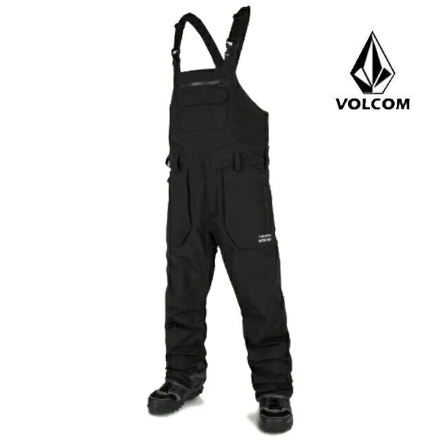 2022 VOLCOM ボルコム レイン ゴア ビブパンツ RAIN GORE BIB OVERALL BLK BLACK