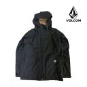 VOLCOM ボルコム トラペッツ ジャケット TRAPEZ JACKET BLK BLACK スノーボード ウェア