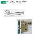 美和ロック MIWA レバーハンドル U9LA346-1 シリンダー/サムターン ステンレス製 ステンレスヘアーライン(ST) 扉厚33-41mm用