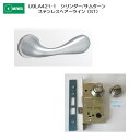 美和ロック MIWA レバーハンドル U9LA421-1 シリンダー/サムターン ステンレス製 ステンレスヘアーライン(ST) 扉厚33-41mm用