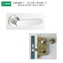 美和ロック MIWA レバーハンドル U9LA55-1 シリンダー/サムターン ステンレス製 ステンレスヘアーライン(ST) 扉厚33-41mm用