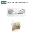 美和ロック MIWA レバーハンドル LO421 空錠 ステンレス製 ステンレスヘアーライン(ST) 扉厚33-41mm用