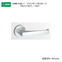美和ロック MIWA 木製ドア用レバーハンドル U9WLA20-1 シリンダー/サムターン アルミ合金製 アルミシルバー(SV) 扉厚33-41mm用