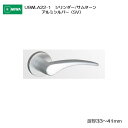 美和ロック MIWA 木製ドア用レバーハンドル U9WLA22-1 シリンダー/サムターン アルミ合金製 アルミシルバー(SV) 扉厚33-41mm用