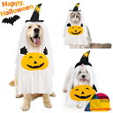 犬用 ハロウィン コスチューム 被り物 ゴーストドッグ 魔女の帽子 パンプキンホワイトゴーストコスチューム 犬の服 ドッグウェア ハロウィン 仮装 衣装 かぶり...