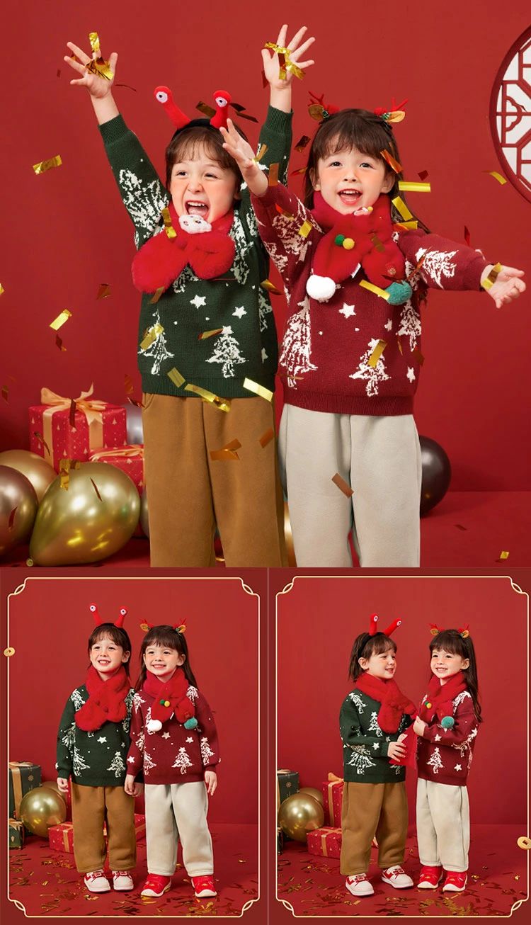 子供 クリスマス セーター 子供服 秋冬 ニットセーター ニット キッズ ニットトッ...
