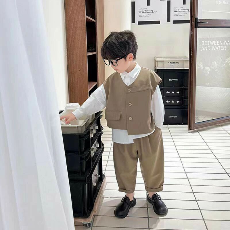 【送料無料】フォーマルスーツ キッズ 3点セット 男の子 スーツ 発表会 入園式 入...