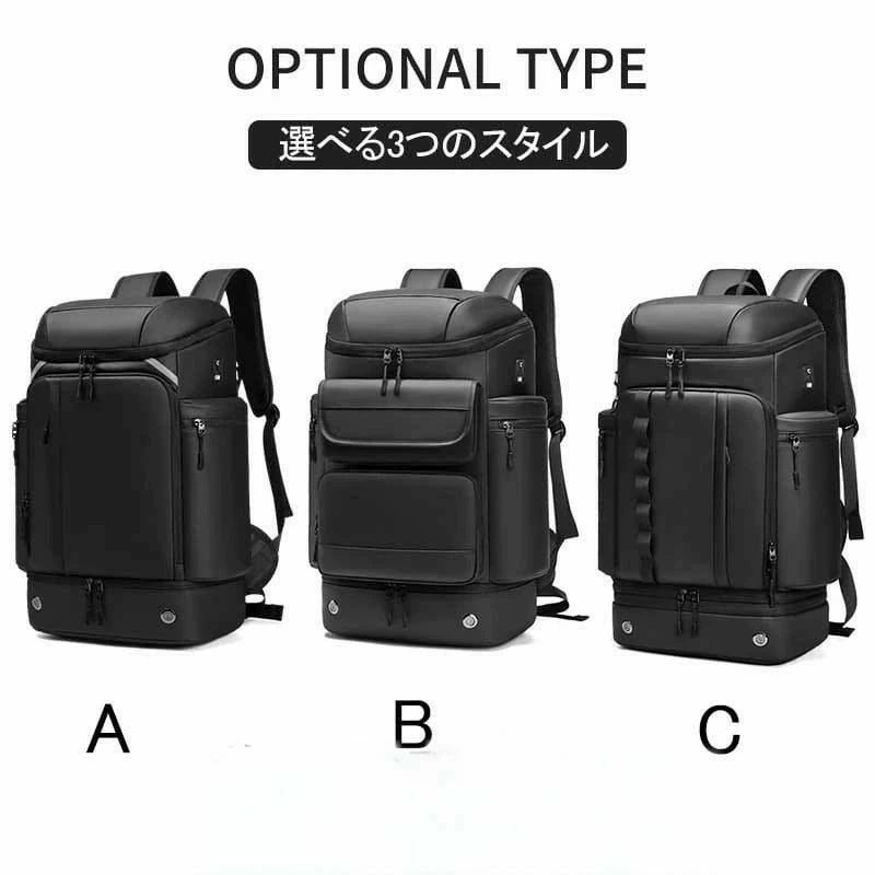 リュック メンズ 40L リュックサック スクエア バックパック バッグ 大容量 ビジネ...