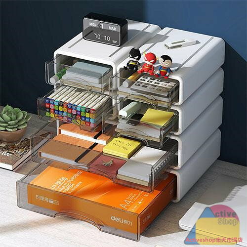 卓上収納ボックス 引き出し 卓上収納ケース 収納ボックス プラスチック A4/A5対応 横 小物 1段 2段 3段..