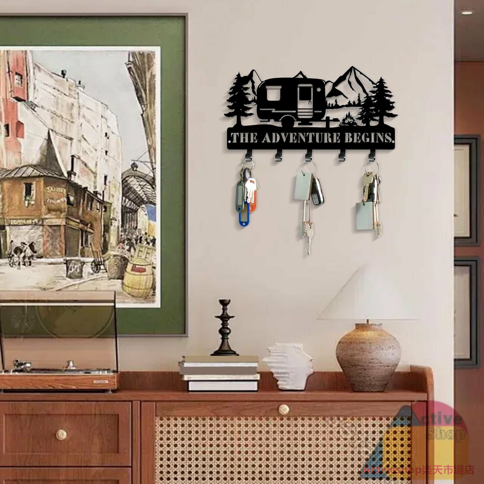 壁用キーホルダー キーフック 壁取り付け 壁用装飾キーフック リビングルーム キッチン バスルーム 寝室 取り付け金具付きキーハンガー 壁用収納棚 オフィス 玄関 壁装飾 部屋 家庭用 省スペース キーケース キーボックス 鍵フック 鍵かけ 鍵入れ 鍵収納