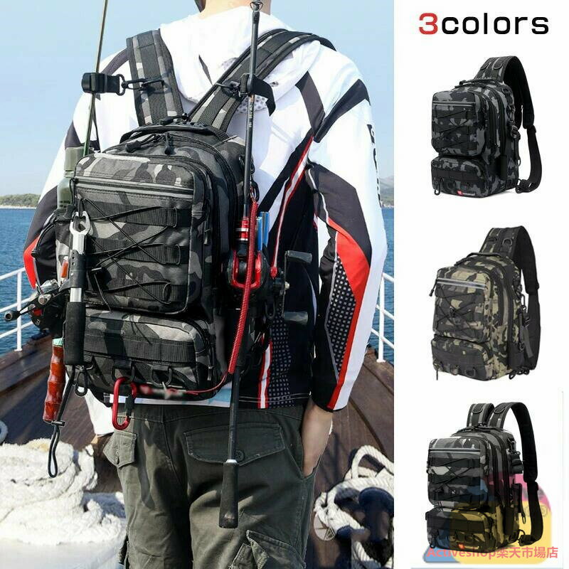 釣り用 リュック 釣り用バッグ 5way 防水 フィッシングバッグ 多機能 大容量 防水 ポータブル 釣りロッド 釣り竿 ツール収納袋 ロッドケース タックルバ...
