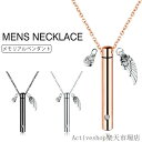 メモリアルペンダント ネックレス ステンレス ネックレス メンズ スティック ネックレス ペンダント 遺骨入れ ペット 愛犬 供養 サージカル ステンレス チェ...