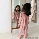 女の子 セットアップ ベビー 子供服 キッズ 90 2点セット こども ルームウェア パジャマ 長ズボン 子供 涼しい 子ども 冷感 子供服 上下セット ジュニ...